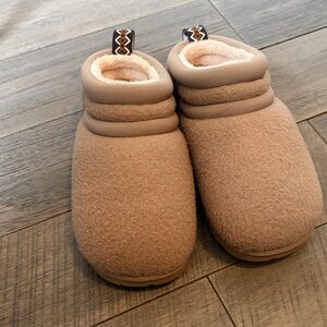 Cozy Tan Fleece Slip-On UGGS